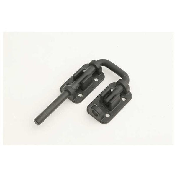 Harry Engerts Co Patio Door Drop-in Security Latch Bolt, Black Powder Coat, 1-1/4 Shackle Width 10SDL-BK - main
